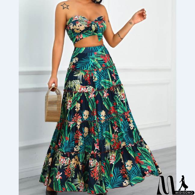 MidiSono - Retro Two-Piece Printing Suit