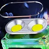 COB+SMD LED Outdoor Mini Flashlight Rotatable Power Display Hat Clip Work Light