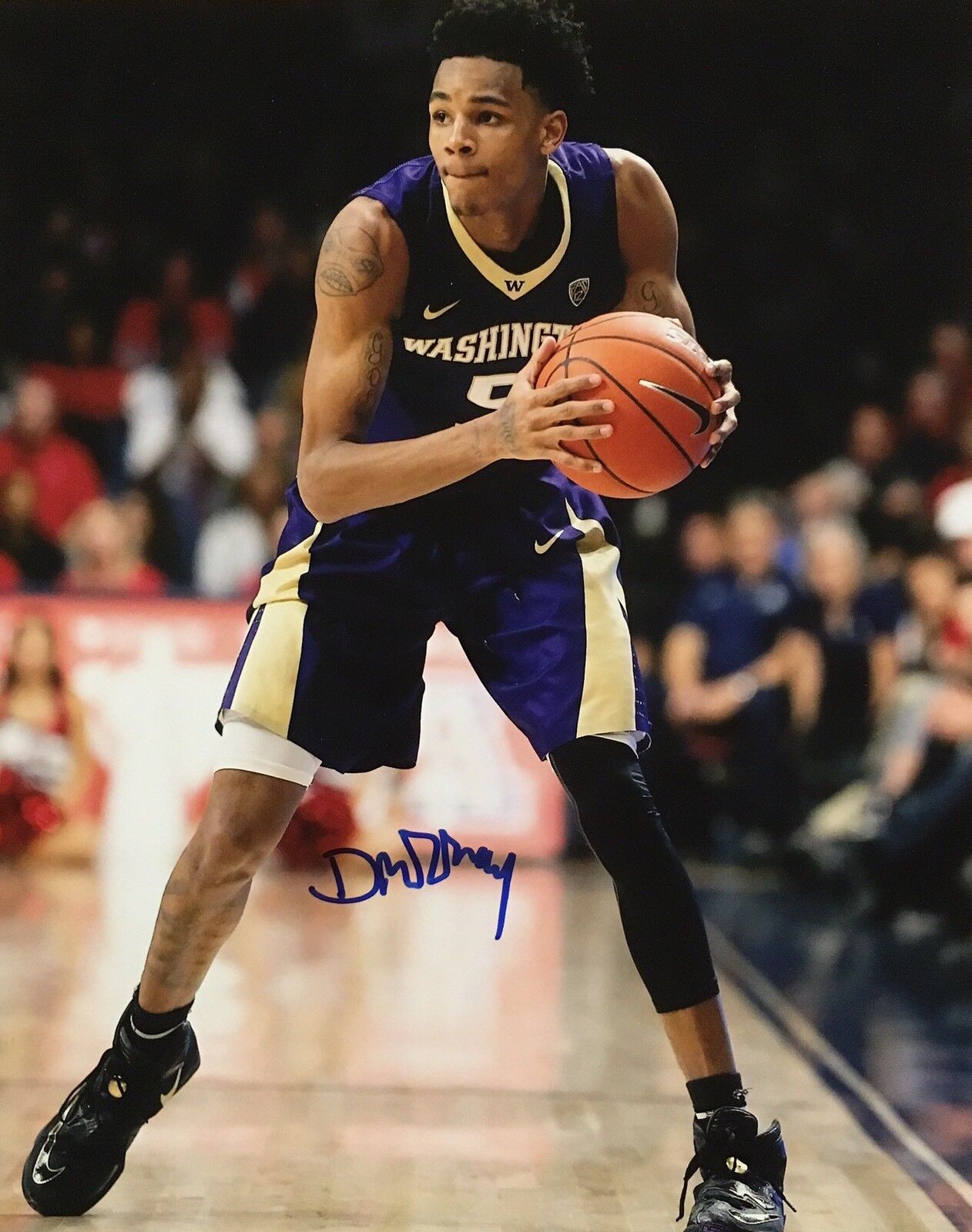 PROOF! DEJOUNTE MURRAY Signed Autographed 8x10 Photo Poster painting Washington Spurs