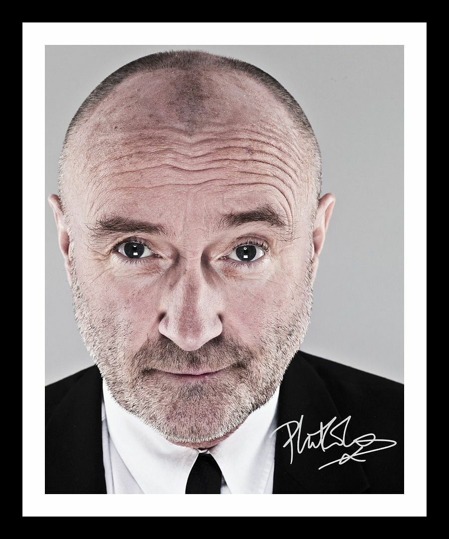 Phil Collins Autograph Signed & Framed Photo Poster painting