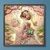 5D DIY Diamond Art Painting Kit Partial Drill Japanese(Fan Floral Princess)