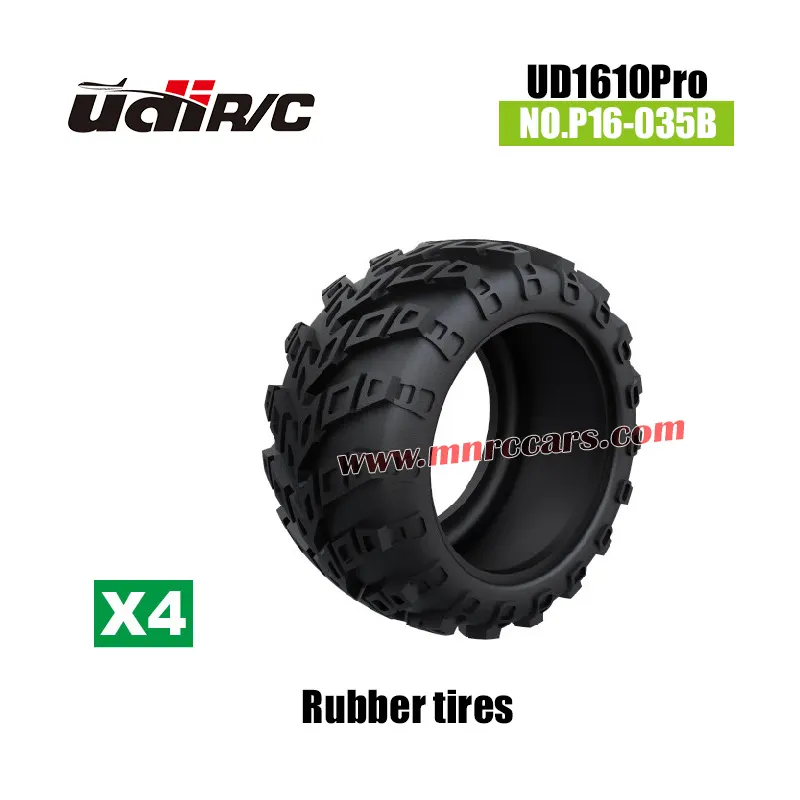 UDIRC UD1610Pro RC Truck Parts Rubber Tires P16-035B