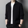 2024 New Men's Wool Zipper Versatile Lapel Casual Jacket