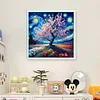 Starry Sky Scenery-11CT Stamped Cross Stitch 50*50cm/19.69*19.69in