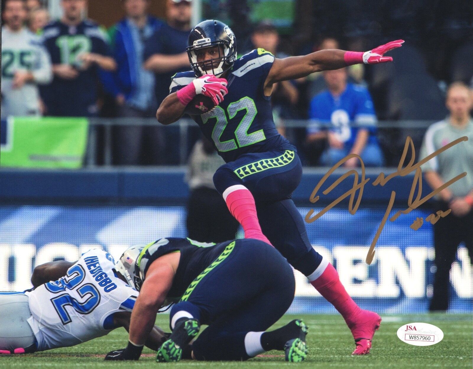 JSA Fred Jackson 8x10 Photo Poster painting #2 Autographed Signed AUTO Seattle Seahawks