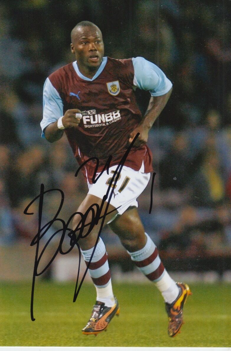 BURNLEY HAND SIGNED ANDRE BIKEY 6X4 Photo Poster painting.