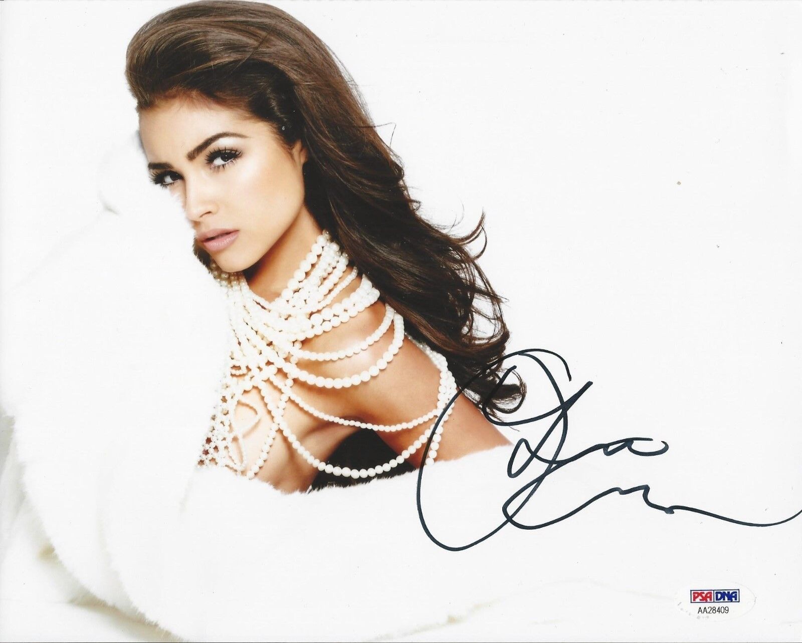 Olivia Culpo Miss USA 2012 Signed 8X10 Photo Poster painting PSA/DNA # AA28409