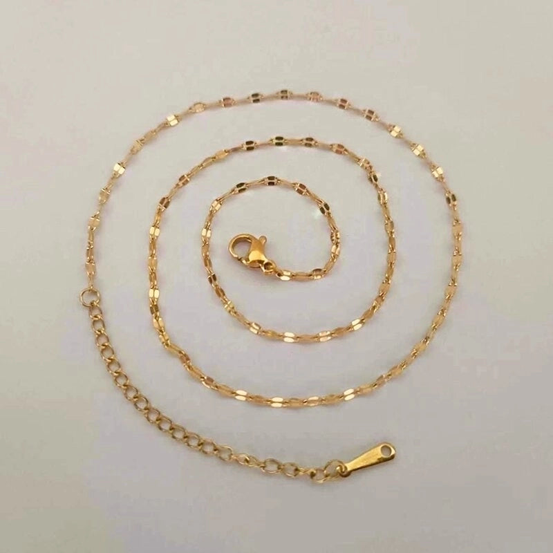 Casual Minimalist Solid Color 201 Stainless Steel Necklace