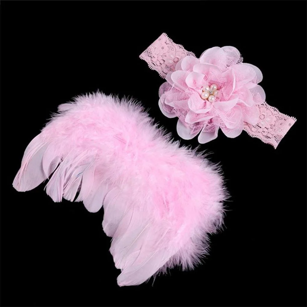 Cute Princess Newborn Photography Props Infant Costume Outfit with Flower Headband Baby Girl Summer Dress