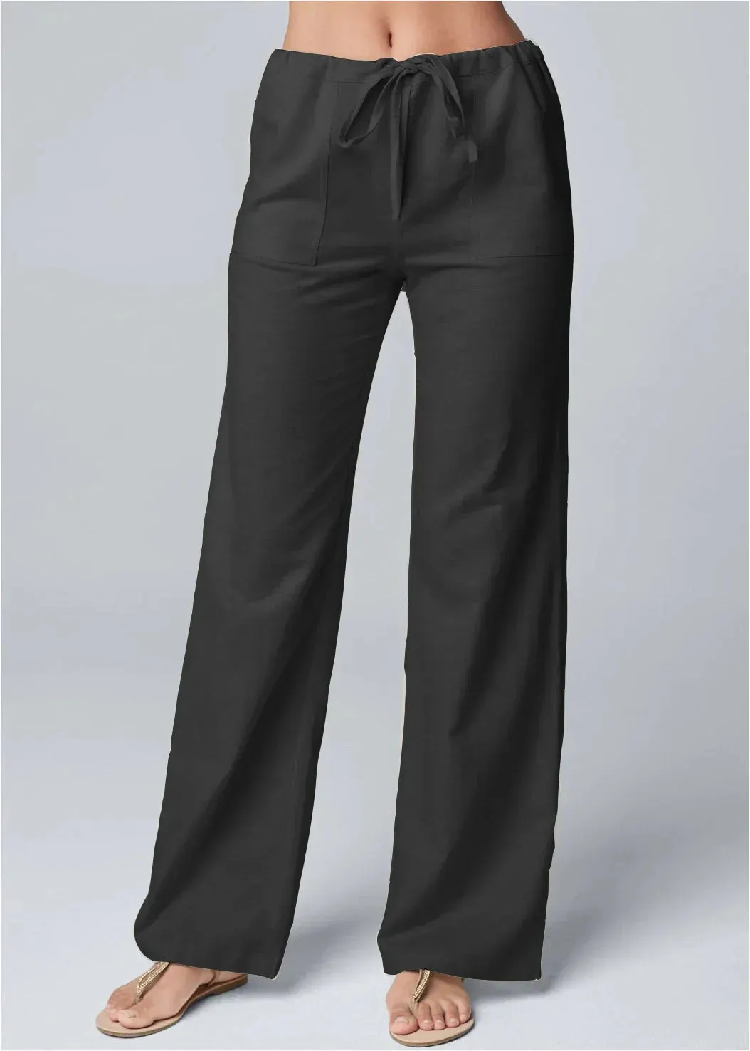 Brianna | High Waist Cotton Linen Blend Trousers for Effortless Style - Image 4