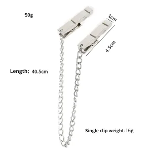 Metal Nipple Clamp With Metal Chain For Women