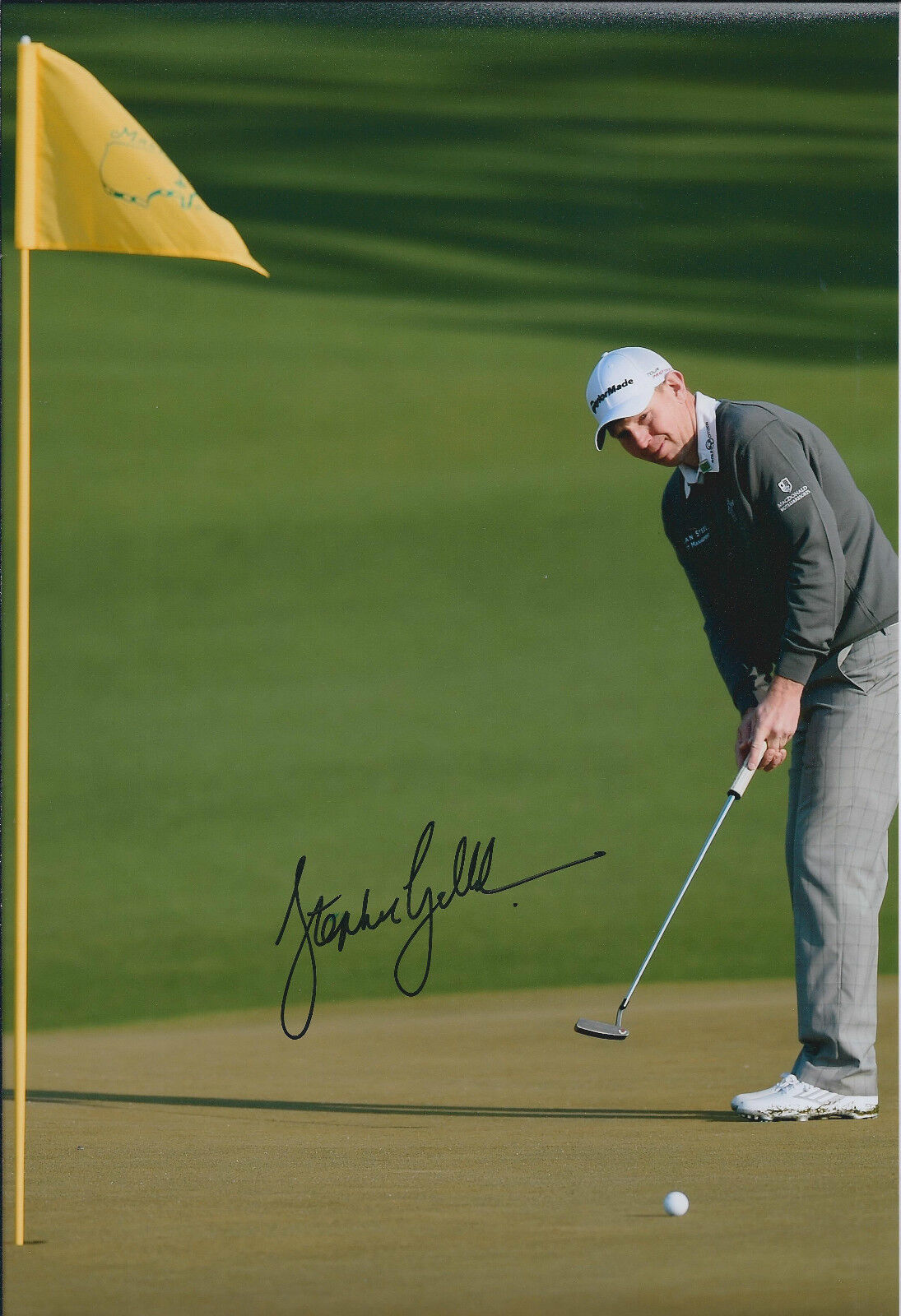 Stephen GALLACHER SIGNED Autograph 12x8 Photo Poster painting AFTAL COA 2014 US MASTERS Golf