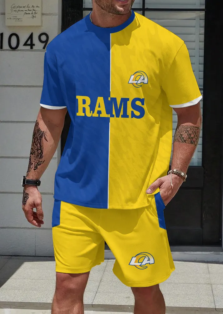 Los Angeles Rams  Limited Edition Top And Shorts Two-Piece Suits