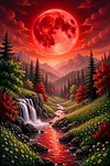 Luxury AB Velvet Diamond Painting Kit - Landscape