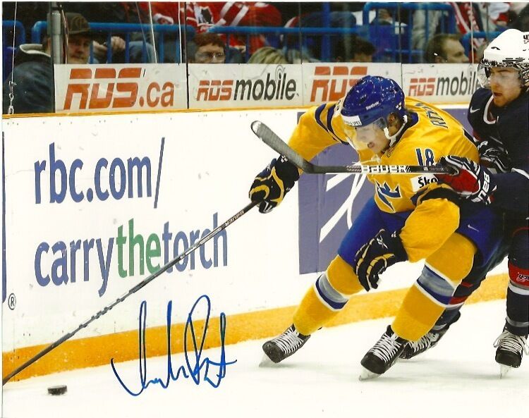 Team Sweden Anton Rodin Signed Autographed 8x10 Photo Poster painting COA TWO