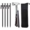 4Pcs Tent Pegs Unbreakable Camping Tent Stakes with Hammer for Camping Picnic
