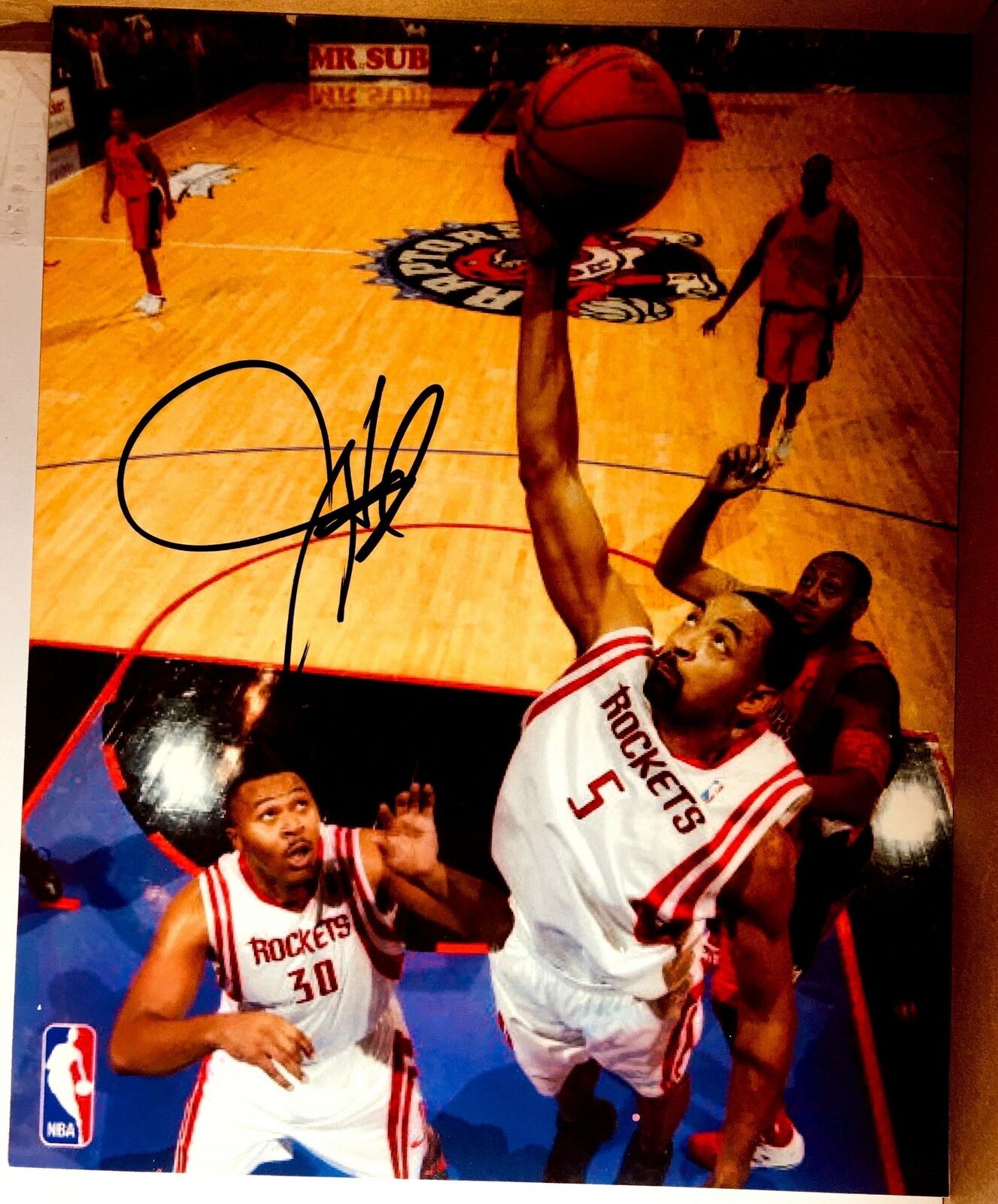 Juwan Howard Signed 8x10 Photo Poster painting Michigan Wolverines Houston Rockets Autograph