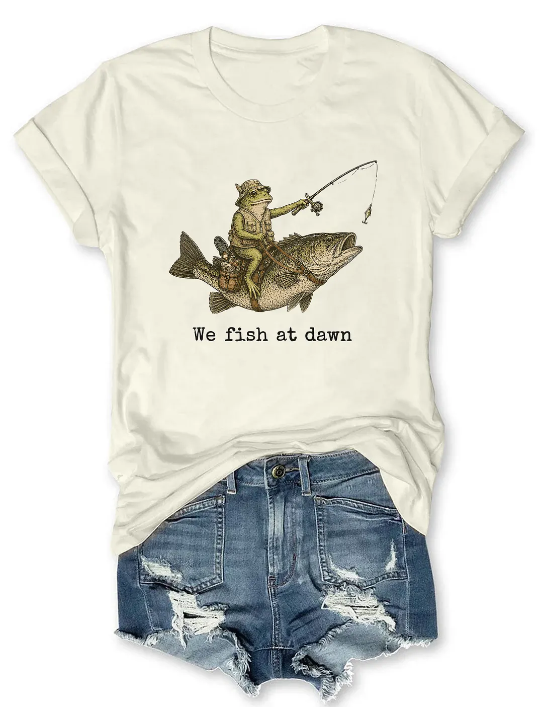 We Fish At Dawn T-shirt