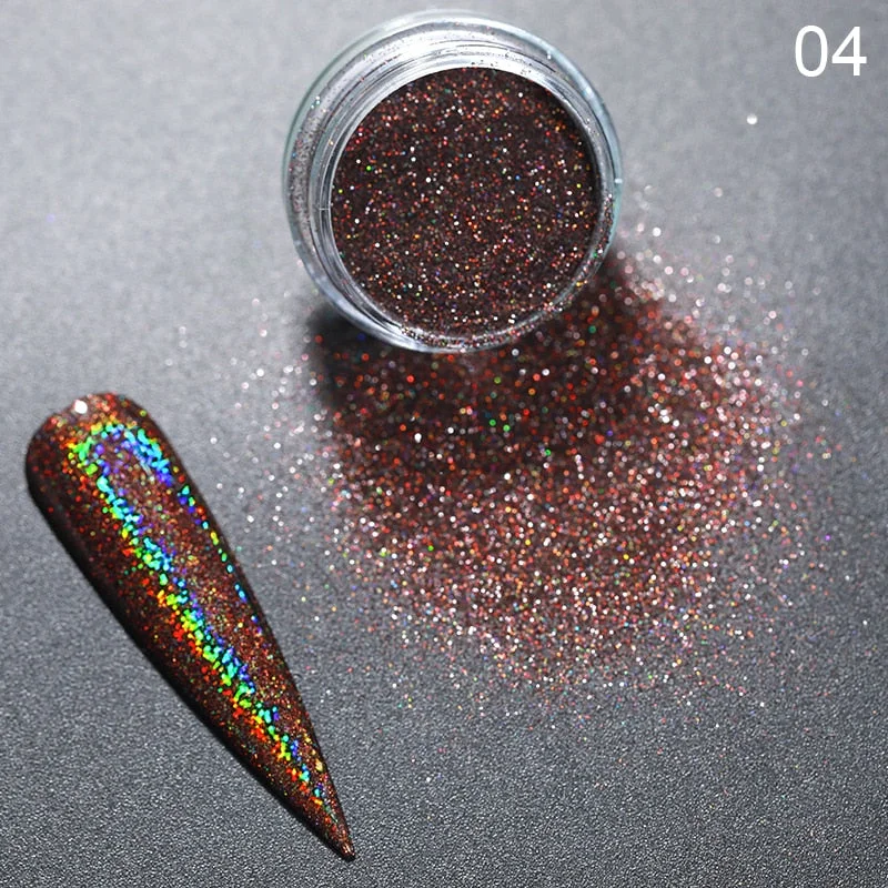 1g Glitter Nail Sequins iridescent Powder Shining Irregular 3D Hexagon Colorful Sequins Summer Popular DIY Nail Art Decoration-Nail Inspo