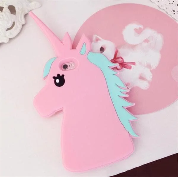 Cartoon Unicorn Horse Soft Silicone Phone Cases SP179535