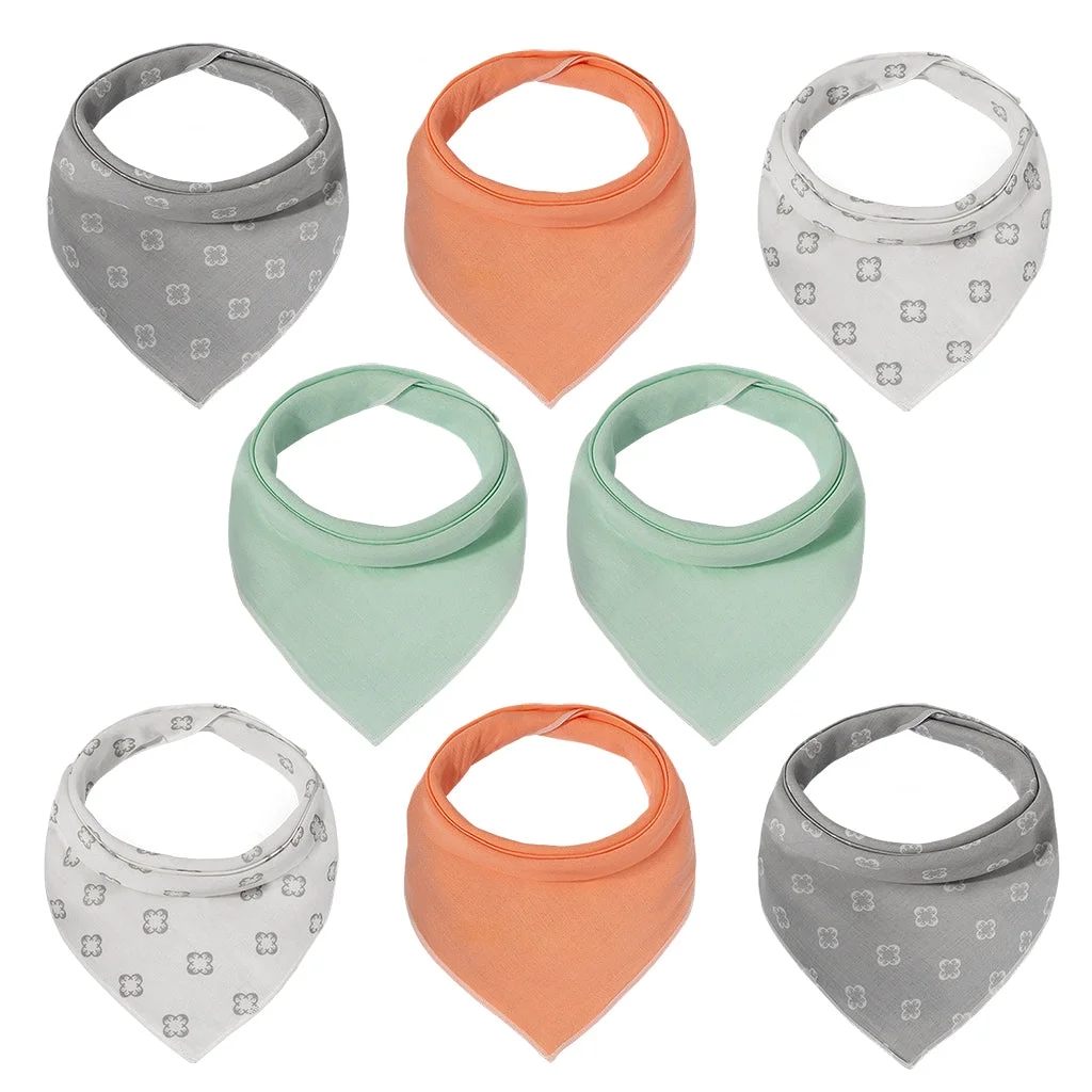8-Pack Baby Bandana Bibs