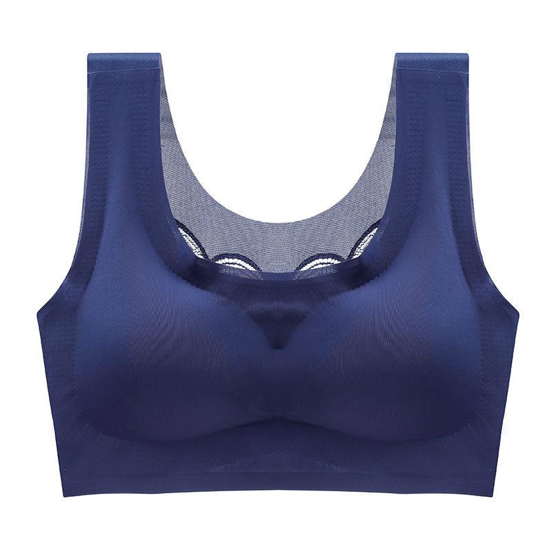  thdmladies Ultra-thin Plus Size Ice Silk Comfort bra thedmladies