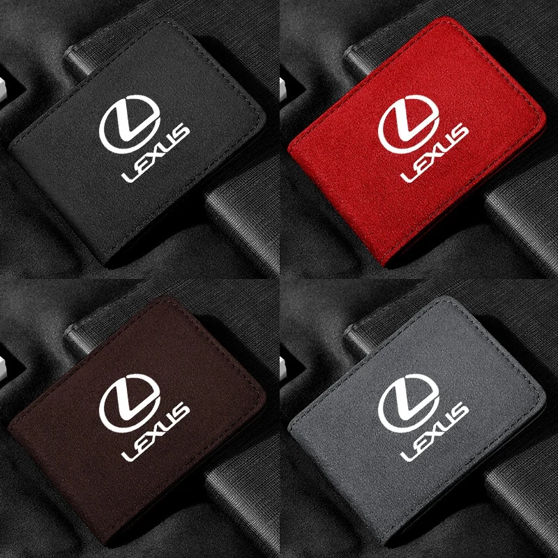 Car logo driver's license leather case card holder