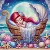 Disney-Princess Ariel-18CT Stamped Cross Stitch 30*30cm/11.81*11.81in tapestrymarket