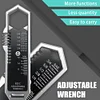 EDC Wrench Tactical Portable Multi-Function Folding Tool Disassembly Wrench Multi-Function Adjustable Wrench