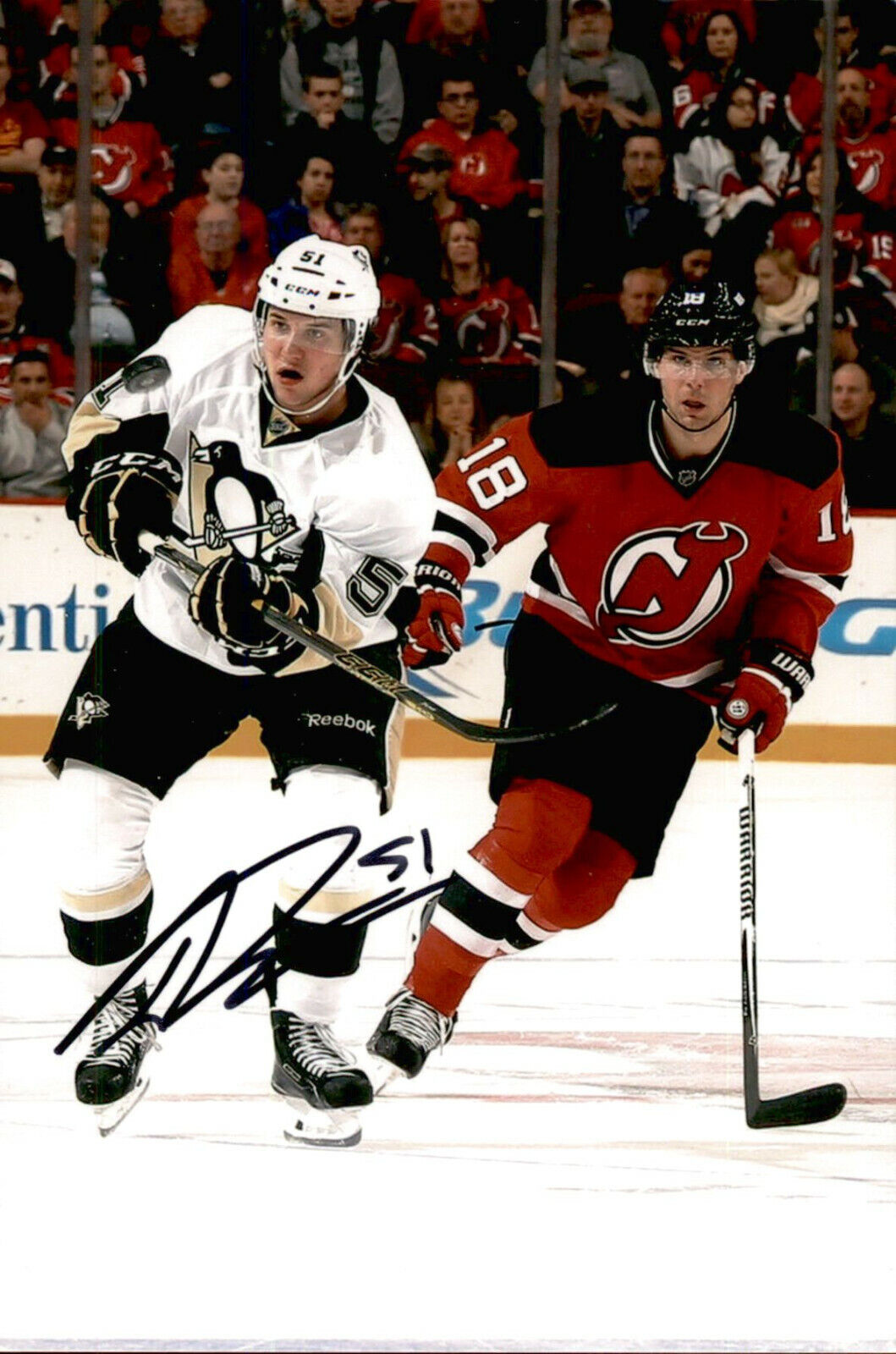 Derrick Pouliot SIGNED 4x6 Photo Poster painting PITTSBURGH PENGUINS #3