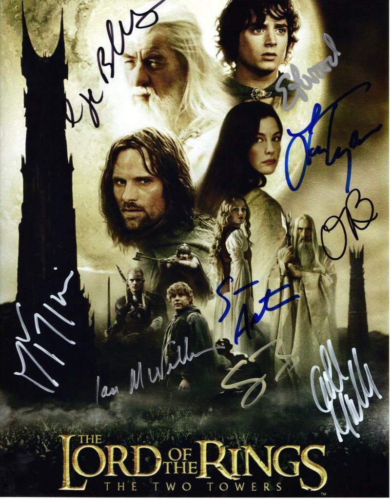 Orlando Bloom Wood Bean Astin Tyler + 4 signed 11x14 Photo Poster painting autographed and COA