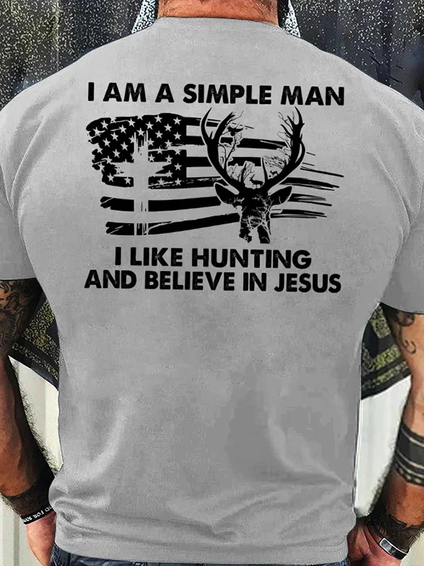 I Am A Simple Man Print Men's T-shirt