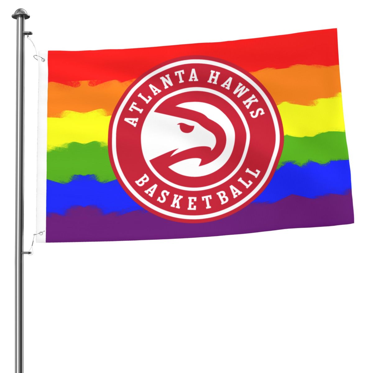 Atlanta Hawks Traditional Pride 2x3FT Flag