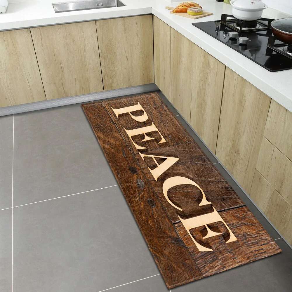 Nordic Kitchen Floor Mat Home Entrance Doormat Bedroom Living Room Decoration Long Carpet Hallway Balcony Bathroom Anti-Slip Rug