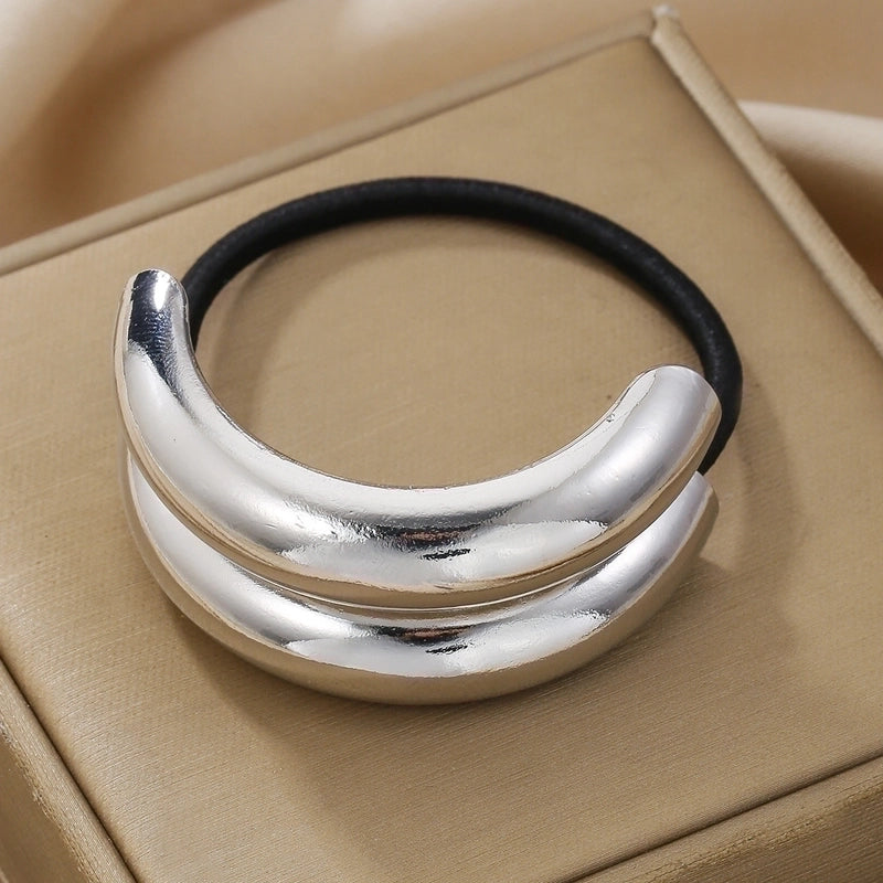 Women’s Elegant Streetwear Geometric Bow Knot Alloy Hair Tie