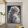 (Big Size) Silver-Haired Butterfly Girl - 11CT Stamped Cross Stitch 50*65cm/19.69*25.59in