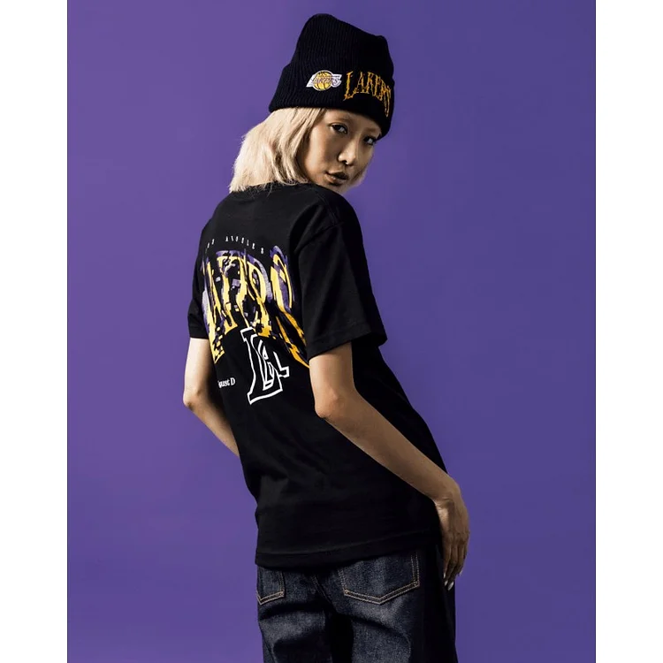 BTS SUGA X NBA Glitch T-shirt LAKERS