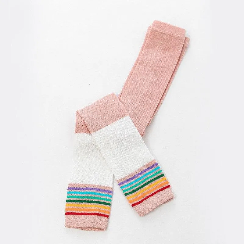 Winter Girls Tights Stockings For Kids Autumn Warm Thick Knitted Pants Children Knitted Candy Color Long Leggings Pantyhose 1-9Y