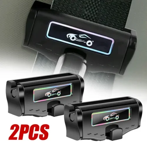 Dronehint 2Pcs Auto Car Parts Seat Belt Clip Holder Stopper Buckle Clamp Accessories Black (For: Acura) Parts