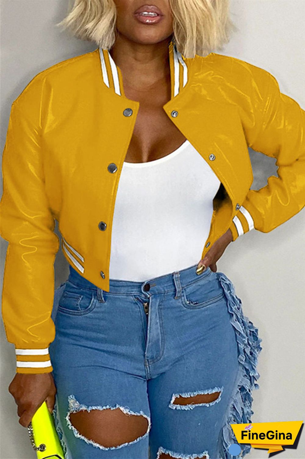 Black Casual Solid Patchwork Conventional Collar Outerwear