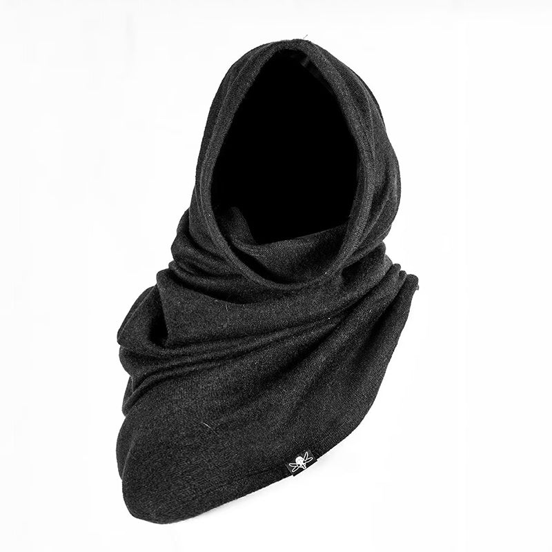 Hooded Scarf 100% Vegan Knit Snood