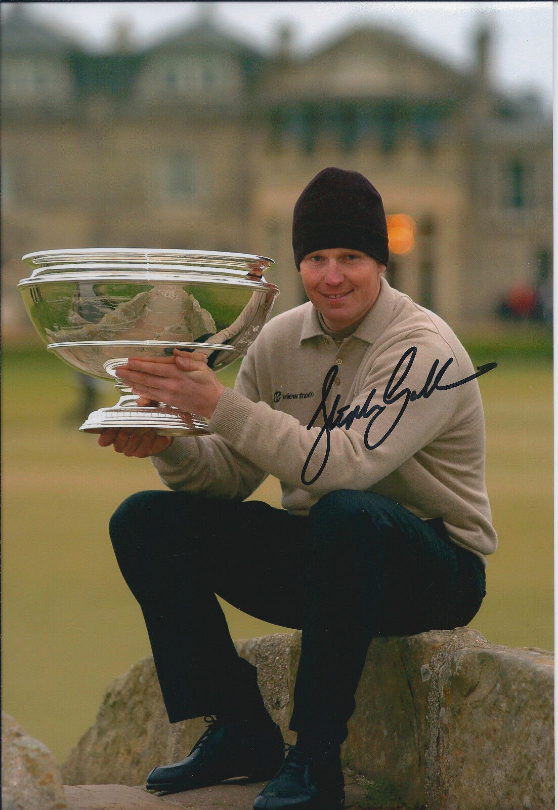 Stephen GALLACHER SIGNED Autograph 12x8 Photo Poster painting AFTAL COA Dunhill Links Winner