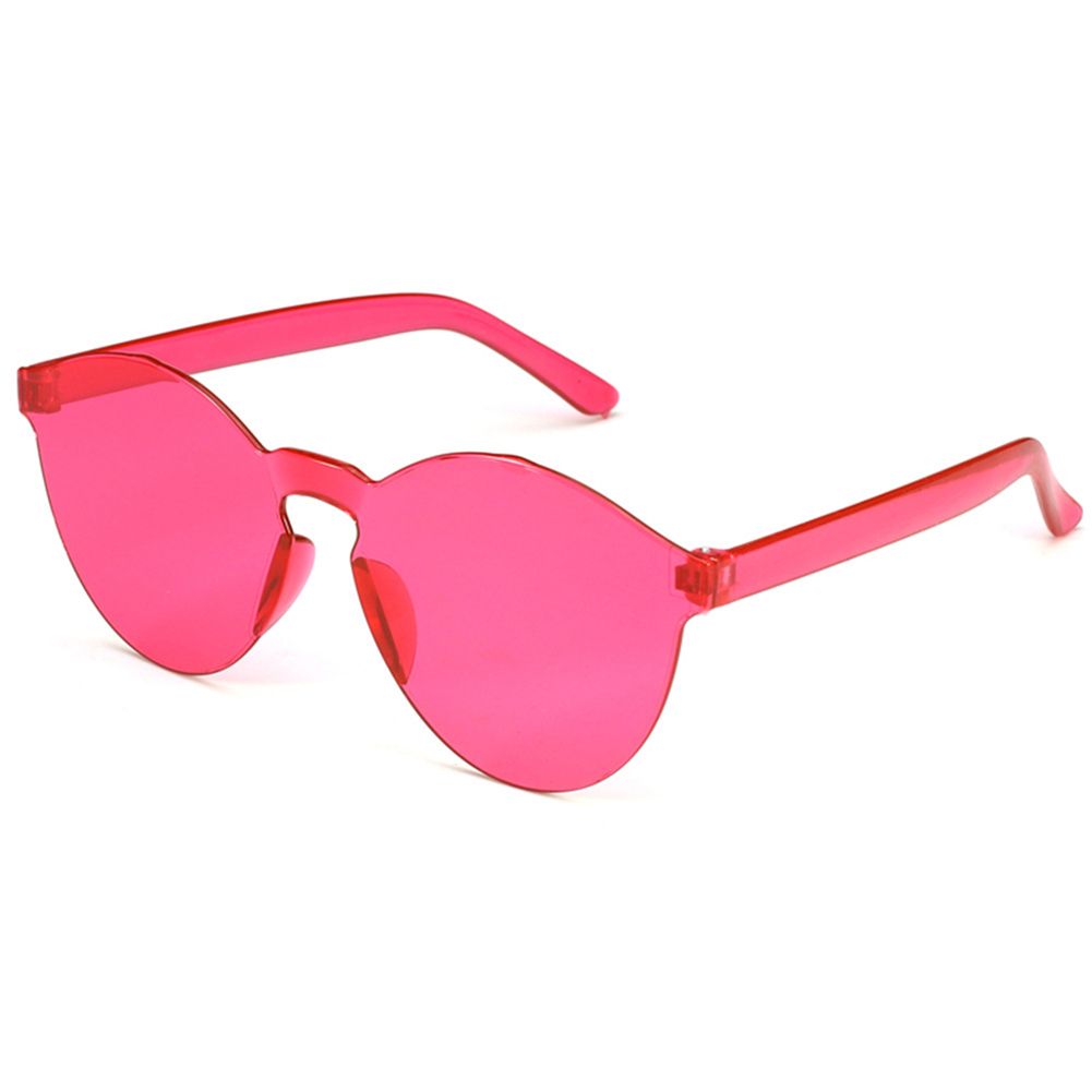 

Retro One Piece Sunglasses Chic Candy Color Adult Uv Protection Sun Glasses, Rose gold, 501 Original