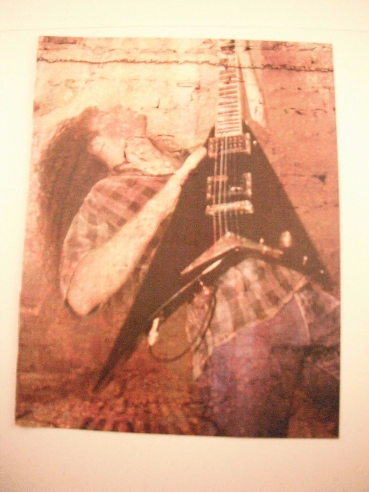 Marty Friedman Guitarist 12x9 Coffee Table Book Photo Poster painting Page