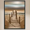 Beach - 11CT Stamped Cross Stitch - 36*46cm - Natural