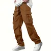Pantaloni multitasche da lavoro con coulisse da uomo