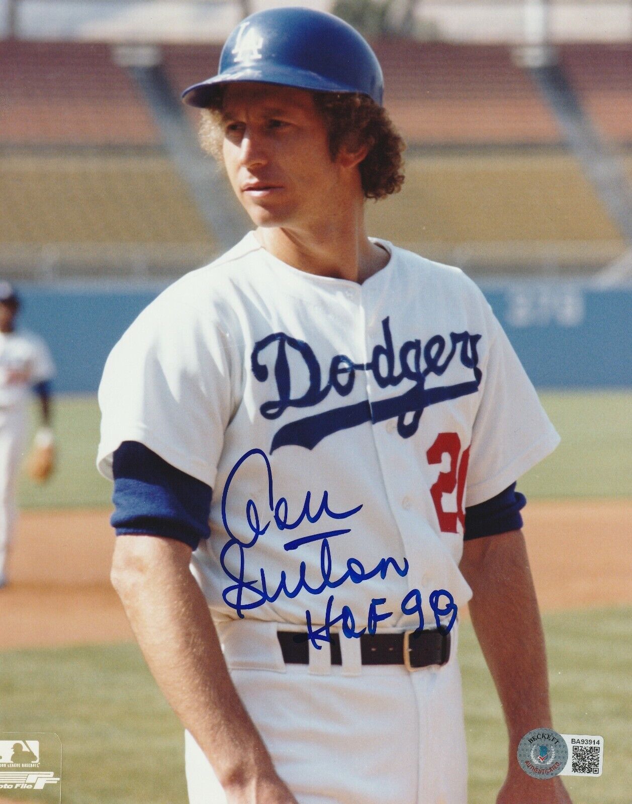 DON SUTTON Signed Los Angeles DODGERS 8x10 Photo Poster painting w/ Beckett COA (BAS) & HOF Insc