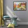 Autumn Cabin-14CT Stamped Cross Stitch 48*35cm/18.9*13.78in tapestrymarket