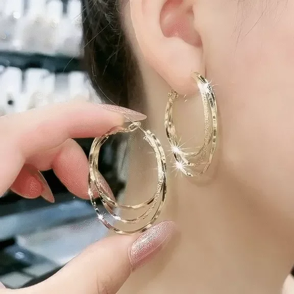 🔥✨Hot Sale✨Multi-layer Hoop Earrings