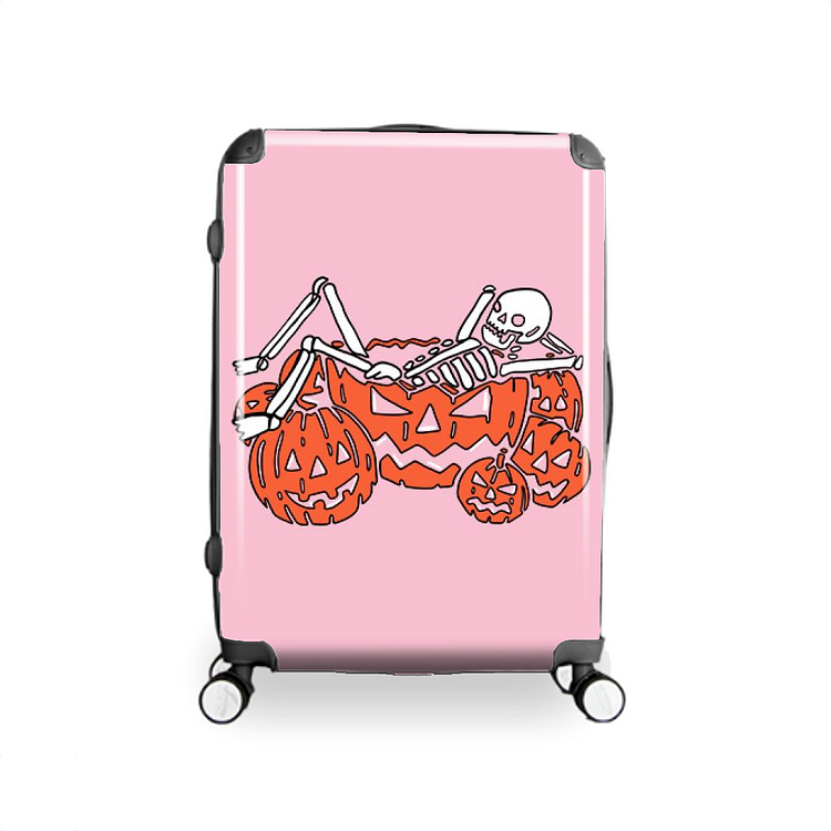 Mr Skull In The Pumpkin Pile, Halloween Hardside Luggage